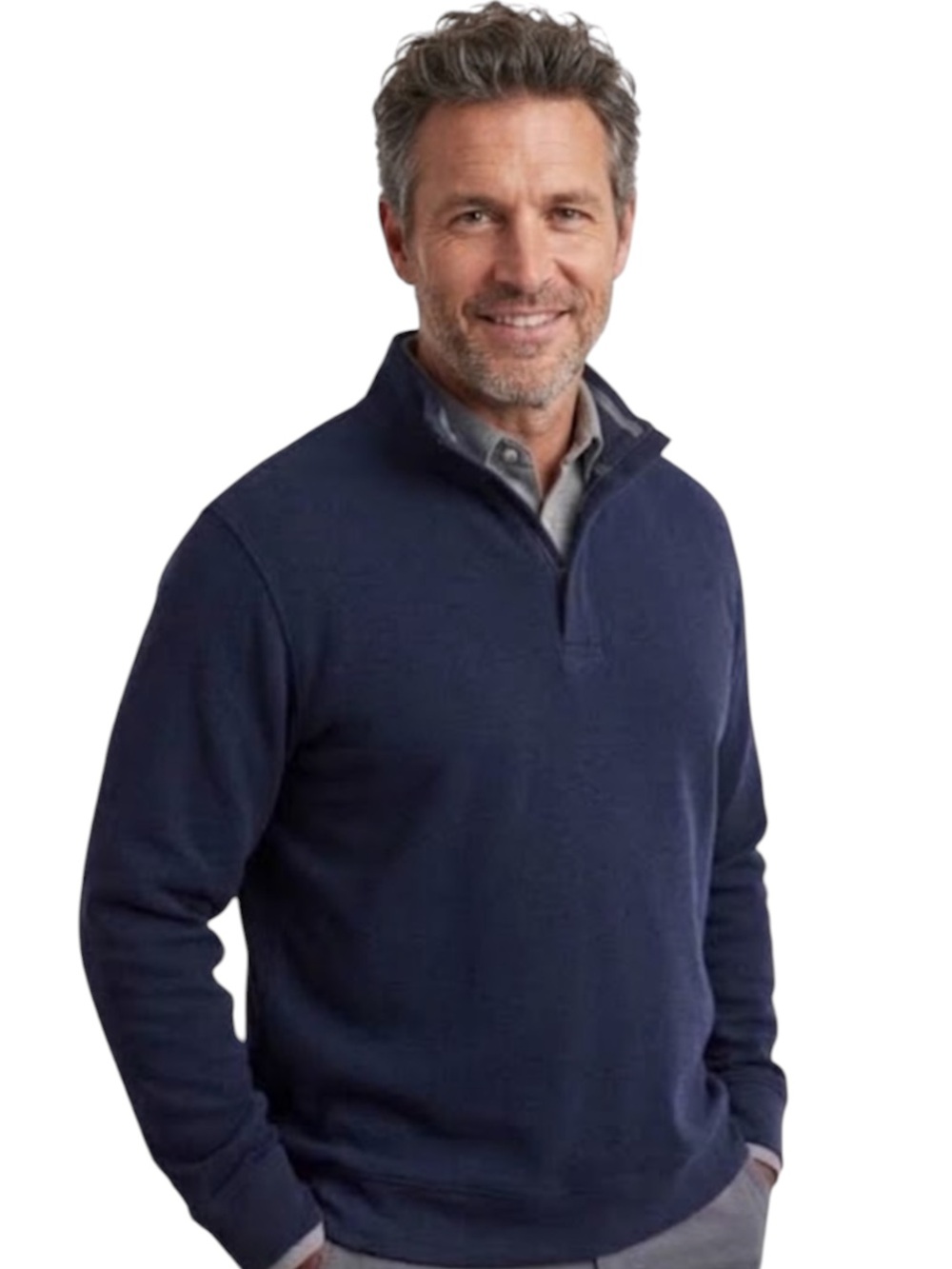 UNTUCKit Navy Blue Quarter Zip Pullover Sweater Men’s XXL
AA
